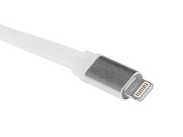 Kabel Przewód Green Cell Lightning-USB do Apple iPhone iPad Płaski 25cm