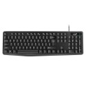 Genius KB-117, klawiatura CZ/SK, klasyczna, wodoodporny rodzaj przewodowa (USB), czarna, nie