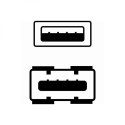 USB kabel (1.1), USB A samec - USB A M, 3m