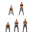 MOVIT Hantle Kettlebell - 4 kg, czarno / żółty MOVIT