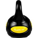 MOVIT Hantle Kettlebell - 4 kg, czarno / żółty MOVIT