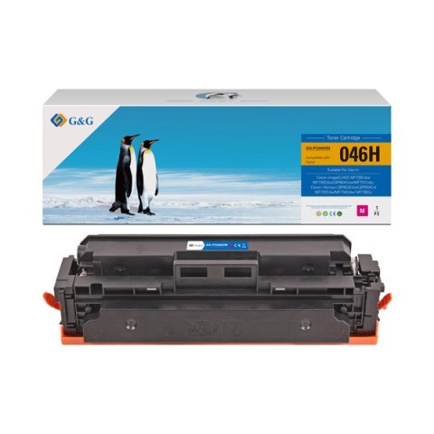 G&G kompatybilny toner z 046HM, magenta, 5000s, NT-PC046XM, high capacity, dla Canon LBP654Cx, 653Cdw, MFP735Cx, 634Cdw, 632Cdw,