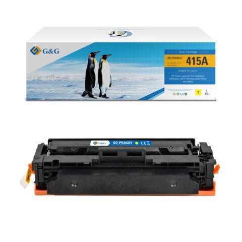 G&G kompatybilny toner z W2032A, yellow, 2100s, NT-PH2032Y, HP 415A, dla HP Color LaserJet Pro M454dn/M454dw, MFP M479dw/M479f, 