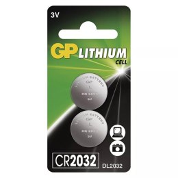 Bateria litowa, CR2032, 3V, GP, blistr, 2-pack