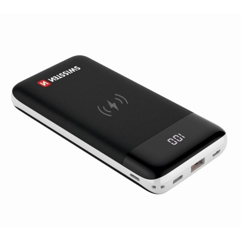 SWISSTEN, Powerbank, ALL-IN-ONE, Li-Pol, 5/9/12V, 10000mAh, do ładowania telefonów i innych urządzeń, 22013927, czarna