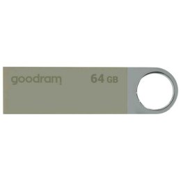 Goodram USB flash disk, USB 2.0, 64GB, UUN2, UUN2, silver, UUN2-0640S0R11