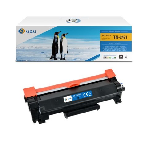 G&G kompatybilny toner z TN2421, black, 3000s, NT-PB2421C, dla Brother DCP-L2532DW, DCP-L2552DN, HL-L2312D, HL-L2352DW, N