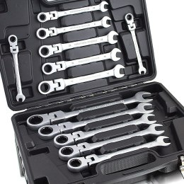 KLUCZE PŁASKO OCZKOWE Z GRZECHOTKĄ ŁAMANE 8-22 MM Eu-trade