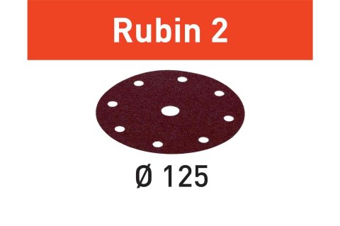 KRĄŻKI ŚCIERNE RUBIN2 STF D125/8 P40 RU2/10