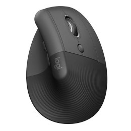 Logitech Mysz LIFT GRAPHITE, 4000DPI, bluetooth, optyczna, 6kl., bezprzewodowa, szara, 1 szt AA, ergonomiczna, wertykalna