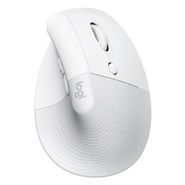 Logitech Mysz LIFT, 4000DPI, bluetooth, optyczna, 6kl., bezprzewodowa, biała, 1 szt AA, ergonomiczna, wertykalna