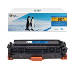 G&G kompatybilny toner z CE411A, cyan, 2600s, NT-PH305C(CE411A), HP 305A, dla HP Color LaserJet Pro M375NW, Pro M475DN, M451dn, 