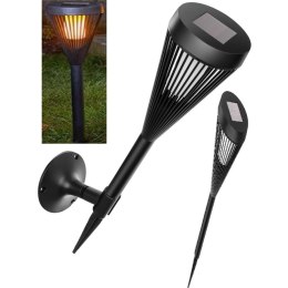 Lampa pochodnia 2w1 solarna efekt płomienia 12 led