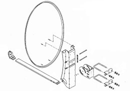 ANTENA CZASZA SAT Televes 85cm STAL GRAFIT (satelitarna) TELE System TELEVES