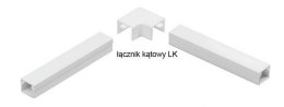 Osprzęt do listew elektroinstalacyjnych, łącznik kątowy BIAŁY LK 25x18 (1szt.) STASIŃSKI