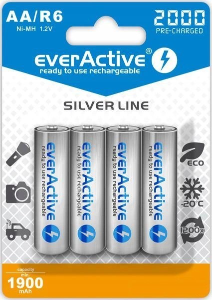 Akumulatorki everActive R6/AA Ni-MH 2000 mAh (box 4szt) EVERACTIVE