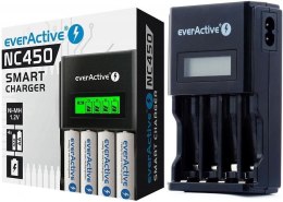 Ładowarka procesorowa everActive NC-450 LCD AA/AAA EVERACTIVE