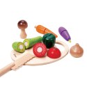CLASSIC WORLD Drewniany Zestaw do Krojenia Warzyw na Rzepy 16 el. Classic World