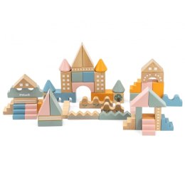 VIGA PolarB Drewniane Klocki Bloki Miejskie 50 elementów Montessori Viga Toys