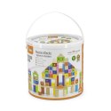 VIGA Klocki Drewniane Edukacyjne 100 elem. Cyferki Literki Viga Toys