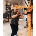 WOOPIE Dźwig Żuraw Zdalnie Sterowany 103 cm R/C Ciężarówka Koparka + 4 Akc. Woopie