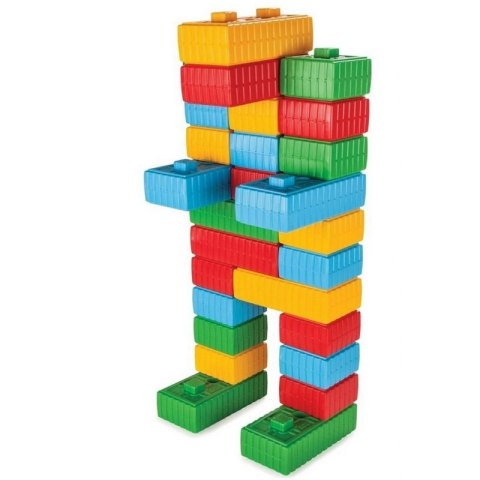 WOOPIE Klocki Konstrukcyjne XXL Zestaw z Samochodzikiem 43 el. Woopie WOOPIE Klocki Konstrukcyjne XXL Zestaw z Samochodzikiem 43 el. Woopie