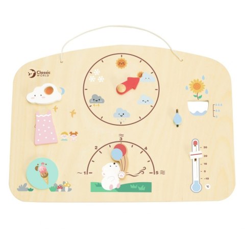 CLASSIC WORLD Tablica Edukacyjna Barometr Nauka dla Dzieci Stacja Pogodowa Wiatr Temperatura 9 el. Classic World CLASSIC WORLD Tablica Edukacyjna Barometr Nauka dla Dzieci Stacja Pogodowa Wiatr Temperatura 9 el. Classic World