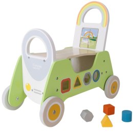 CLASSIC WORLD Drewniany Jeździk MONTESSORI Pchacz 2w1 Classic World