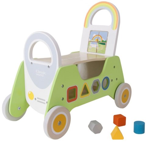 CLASSIC WORLD Drewniany Jeździk MONTESSORI Pchacz 2w1 Classic World CLASSIC WORLD Drewniany Jeździk MONTESSORI Pchacz 2w1 Classic World