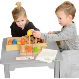 MASTERKIDZ Duża Drewniana Nawlekanka Sznurowanka Montessori Masterkidz