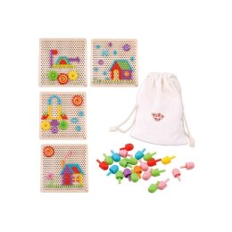 TOOKY TOY Mozaika Montessori Układanka z Pinezkami Wpinaczka 88 el. Tooky Toy