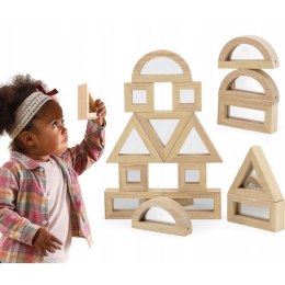VIGA Drewniane Klocki Lustrzane układanka 24 elementy Viga Toys