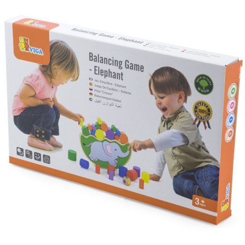 VIGA Drewniana układanka Balansujący Słoń Montessori Viga Toys VIGA Drewniana układanka Balansujący Słoń Montessori Viga Toys