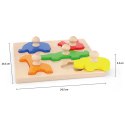 VIGA Drewniane Puzzle z Pinezkami Zwierzęta Viga Toys