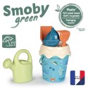 SMOBY GREEN Wiaderko z akcesoriami do piasku i konewką z bioplastiku