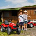 FALK Traktor Massey Ferguson Czerwony na Pedały z Przyczepką od 3 Lat