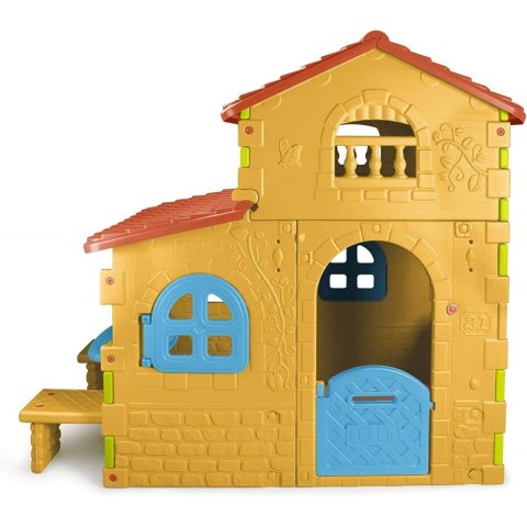 FEBER Domek Ogrodowy Super Villa ze Stolikiem Krzesłami Duży Feber FEBER Domek Ogrodowy Super Villa ze Stolikiem Krzesłami Duży Feber
