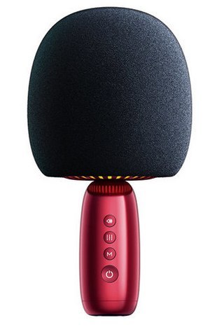 Joyroom mikrofon bezprzewodowy do karaoke z głośnikiem Bluetooth 5.0 2500mAh czerwony JR-K3 red JOYROOM