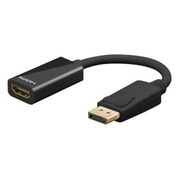 Video redukcja, DisplayPort M - HDMI F, DP ver. 1.2, czarna, rozdzielczość do 8K Ultra HD 4320p (30 Hz)