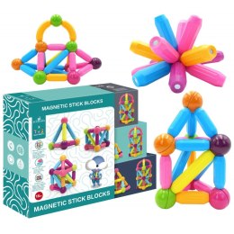 WOOPIE Magnetic Educational Construction Blocks Large Thick 38 pcs. Woopie