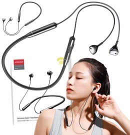 Joyroom bezprzewodowe słuchawki sportowe bluetooth neckband czarny (JR-D6) JOYROOM