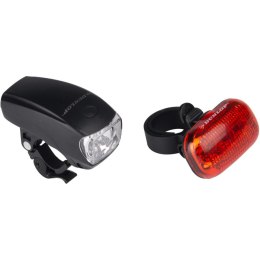 Zestaw lampek rowerowych Dunlop Led przód+tył 416793