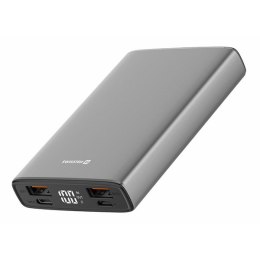 SWISSTEN, Powerbank, ALUMINUM, Li-Pol, 5/9/12V, do ładowania telefonów i innych urządzeń, 22013915, 10000mAh, szara