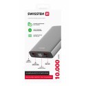 SWISSTEN, Powerbank, ALUMINUM, Li-Pol, 5/9/12V, do ładowania telefonów i innych urządzeń, 22013915, 10000mAh, szara