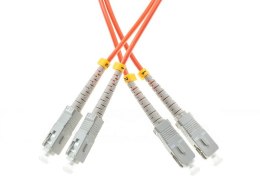 PATCHCORD ŚWIATŁOWODOWY MM 5M DUPLEX 50/125um OM2, SC-UPC/SC-UPC OPTIC