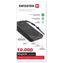 SWISSTEN, Powerbank, MagSafe compatible, Li-Pol, 5/9/12V, do ładowania telefonów i innych urządzeń, 22013971, 10000mAh, czarna