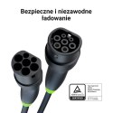 Green Cell Snap Kabel Typ 2 do Ładowania EV 22 kW 5 m do Tesla Model 3 S X Y, VW ID.3, ID.4, Kia EV6, Audi E-Tron, Fiat 500e