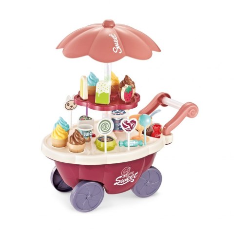 WOOPIE Sklep Food Truck Cukiernia Wózek Stoisko z Lodami Słodyczami Dźwięk Światło + 36 Akc Woopie WOOPIE Sklep Food Truck Cukiernia Wózek Stoisko z Lodami Słodyczami Dźwięk Światło + 36 Akc Woopie