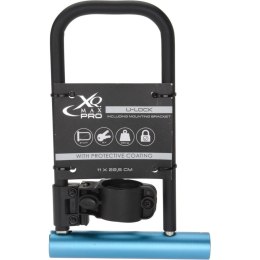 ZAPIĘCIĘCIE ROWEROOWE U-LOCK 110X225mm XQMAX - NIEBIESKI