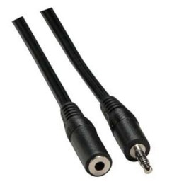 Przedłużacz do kabli audio Jack (3,5mm) M - Jack (3,5mm) F, 3m, czarna, Logo blistr